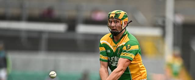 The veteran Ger Healion scored an important goal for K-K.