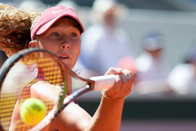 There were moments of youthful petulance from Andreeva that she will need to stamp out, particularly an incident late in the tie-break when she swiped a ball angrily into the crowd.