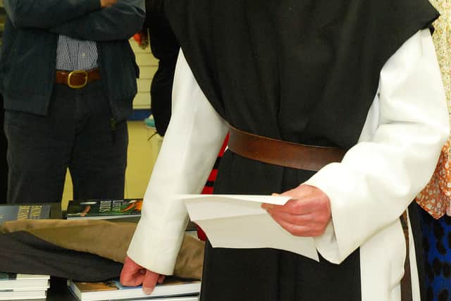 "With that, it is the privilege of another old monk of Roscrea, to declare Dimma's Books open," Dom Laurence said.