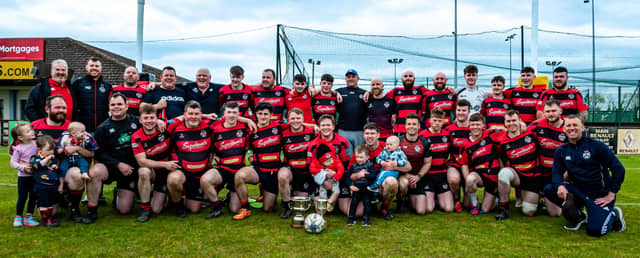 The Tullamore squad that won the Anderson Cup. Picture: Michael Carroll.