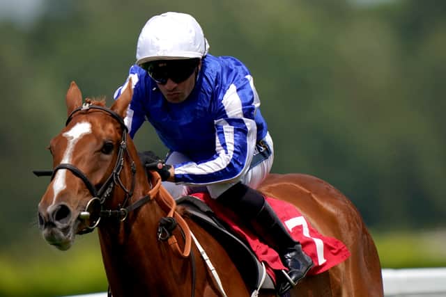 Joe Fanning, who rode Dance In The Grass to finish fifth at odds of 200-1, felt she would benefit for going up in distance after staying on well.