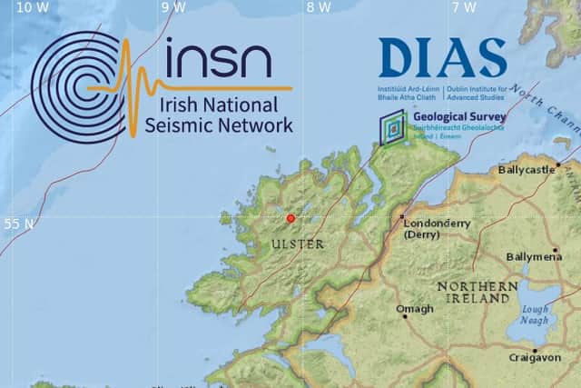 “At 00:32 UTC (Irish summer time minus one hour) on the 6th of May 2023 an M2.7 earthquake occurred at a depth of approximately 5 km," Irish National Seismic Network said this morning. "The event occurred approximately 3 km southeast of Dunlewy in Donegal, Ireland (see map below, red dot). The Irish National Seismic Network (INSN) has received reports that the event was felt throughout the Donegal area.