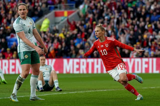 But Jess Fishlock, Angharad James, Hannah Cain and Rachel Rowe were all on target as Wales scored four for the first time since beating Greece 5-0 in a World Cup qualifier in November 2021.