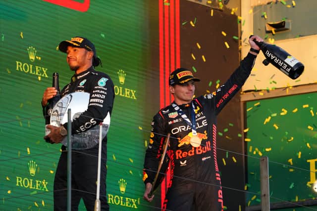 Verstappen’s first triumph on Melbourne soil was placed in danger on lap 54 of 58 when Kevin Magnussen’s right-rear tyre flew off his Haas after he smashed into the Albert Park wall.