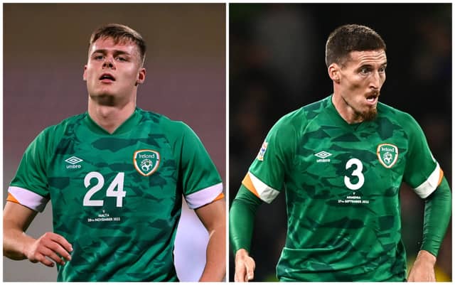Ireland's Evan Ferguson & Matt Doherty. PIC: Sportsfile