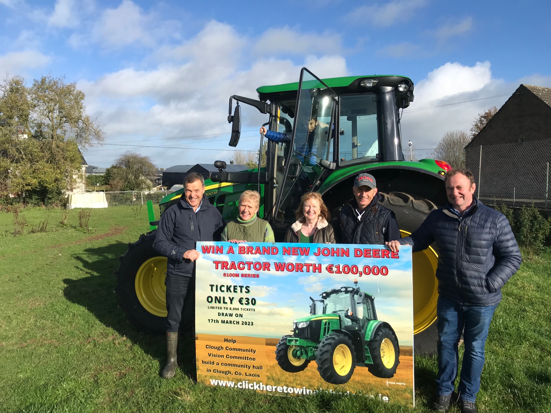 Some members of the Clough  Vision Group launch the fundraiser in 2022.