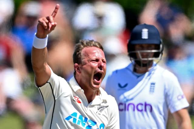 Wagner was hero with figures of four for 62, dismissing both Stokes and Root in the space of four balls, then show nerves of steel to have Anderson caught behind when one misjudgement could have cost him everything. He was also on hand with a tough catch that did for Foakes, just as the Surrey gloveman seemed to be rising above the drama.