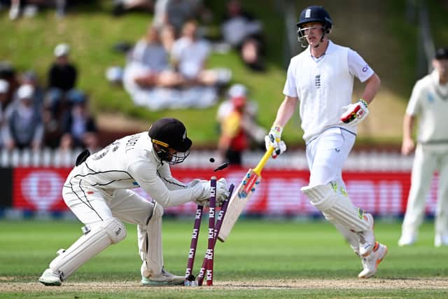 But most costly was the loss of in-form Harry Brook, who walked to the crease with a batting average north of 100 and four centuries in his previous five Tests. One of those was his career-best 186 from the first innings, made during a 302-run stand with Root.