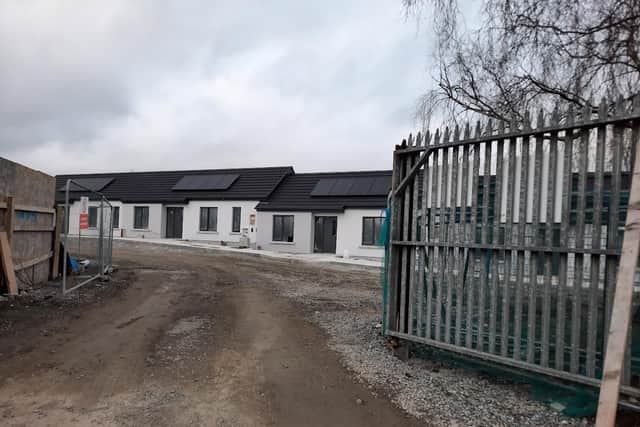 Below is a section of the houses being built by Oaklee. The only way in and out of the new housing estate is through what has been a quiet cul-de-sac on Arden View