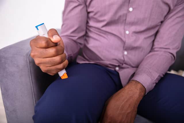 “It has a very long half-life, so that’s why it’s administered once a week – it stays in your system for a long time,” adds Ashrafi. “The half-life is about seven days, and you increase the dose once a month – so for four weeks, you’re on the same dose. It’s a gradual increase, partly so that your body gets used to it, and you reduce the risk of side effects you might get with it.”