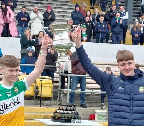 Adam Screeney scored 1-8 as Offaly Schools won the Leinster SH A title for the first time.