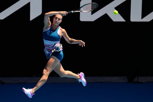 Sabalenka has spoken a lot this tournament about trying to maintain a calmer approach on court but knows that will be tested as she tries to make it fourth time lucky in slam semi-finals.
