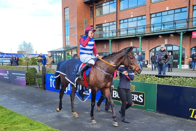 “I don’t know if she’s good enough, but she’ll probably get an entry in the Grade One here at Easter and she has a lot of experience to go to the Mares’ Novices’ Hurdle in Cheltenham.”