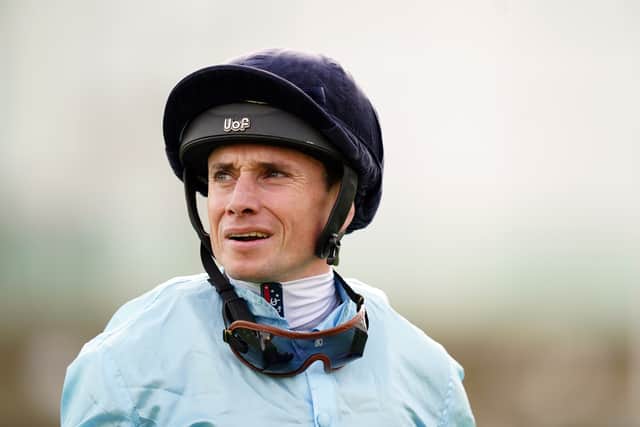 Moore makes his comeback in the opening BetUK’s Acca Club £5 Free Bet Handicap aboard Ehteyat, who carries a 5lb penalty for a comfortable victory at Southwell last Sunday.