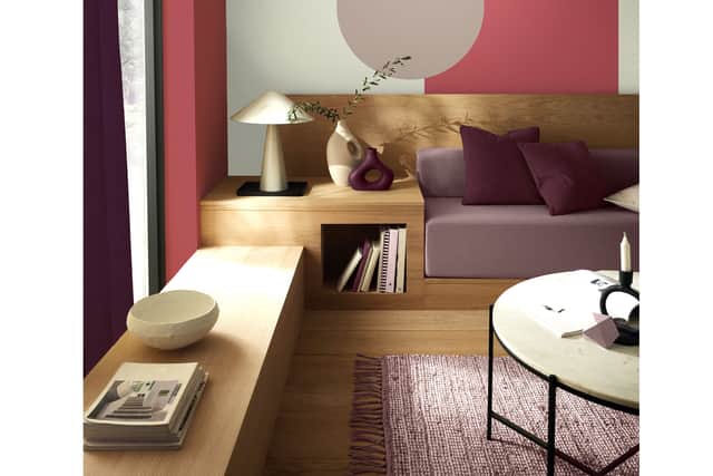 “Wallpaper is a great starting point when looking to dip your toes into the world of bright interiors,” says Clark. “Add a pop of Viva Magenta to your walls in the form of a patterned wallpaper and embrace the bold trend.”