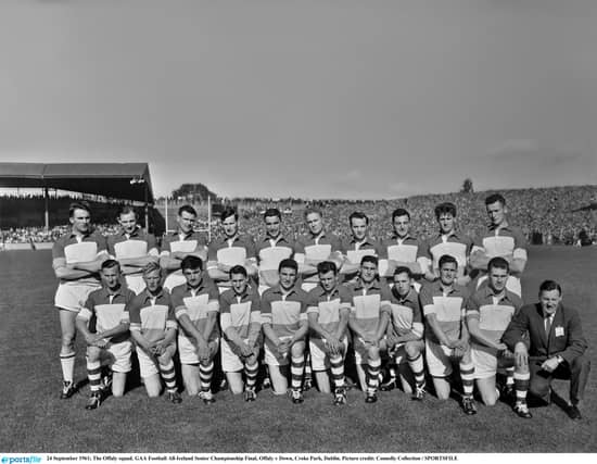 The Offaly team that lost to Down in the 1961 All-Ireland final.