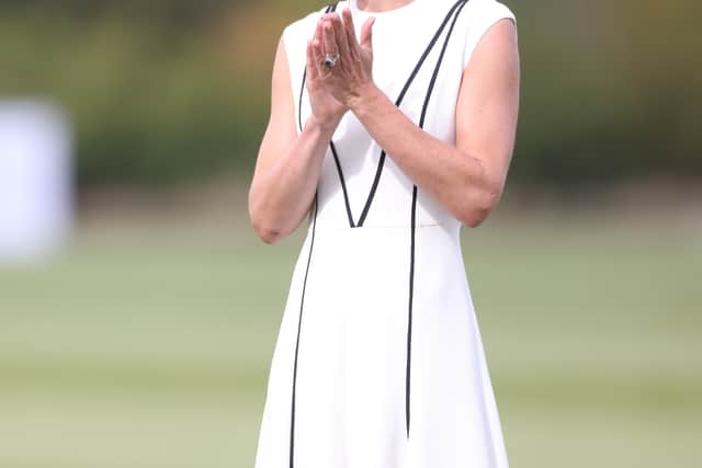 5. At a charity polo match