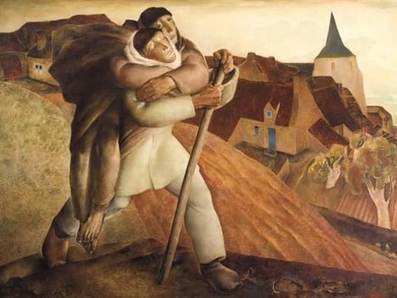 The blind man carrying the lame man is a symbol for the harshness, cruelty and indifference of life.