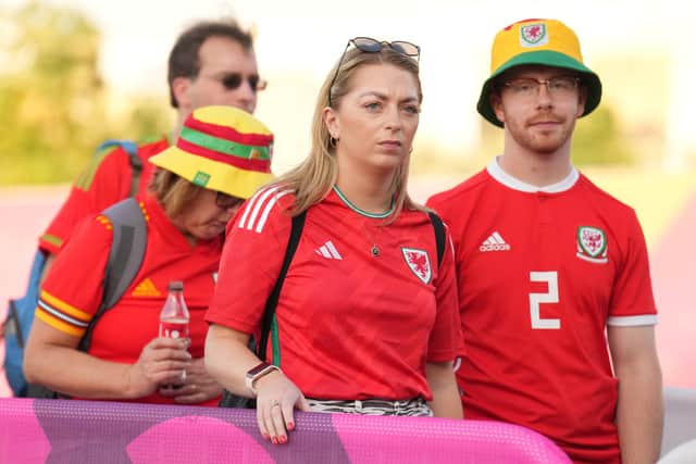 Among the numbers on the heaving floor was new arrival Steven Williams, from Rhydyfelin in Pontypridd, South Wales, who had booked a ticket after seeing Wales’ poor performance in the last two games.