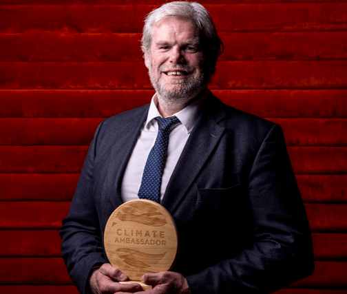 Peter Bracken Climate Ambassador wins outstanding achievement award