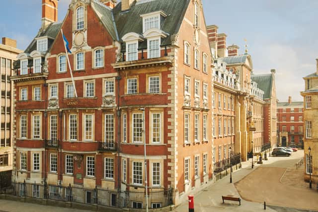 The grade 2 listed building housing most of The Grand is hard to miss when you arrive by train. Just a couple of minutes’ walk from York station, you slip through a wide arch in the medieval city walls and The Grand is directly ahead, red brick warm against the ancient grey stone.