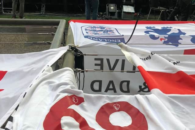 Ms Philp described the shirt as an “innocent joke that I never intended the TV to ever see” – though her boyfriend, 28-year-old Joe McWilliam who she met in February this year, is a good sport about Mrs Grealish’s fame.