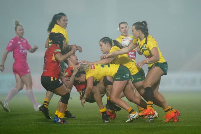But the Kiwi Ferns pushed them within two points in a 10-8 defeat in their group stage clash and have arguably made a bigger impact on the tournament, with Raecene McGregor winning the women’s Golden Boot and the likes of prop Amber Hall and right-side centre Mele Hufanga earning plaudits for their uncompromising play.