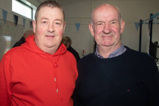 Mickey O'Meara and Mick Dunne, heroes for Ballinagar in 1988