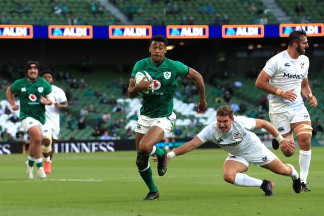 Farrell has made two enforced changes for the South Africa clash, with centre Garry Ringrose and wing Robert Baloucoune coming in for the suspended Bundee Aki and the injured James Lowe.