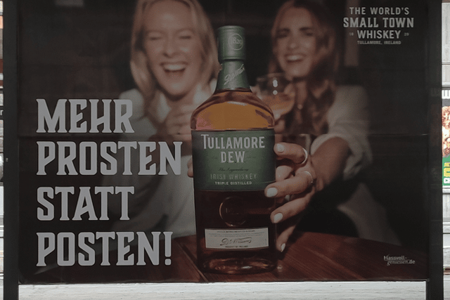 Sarah Kehoe, Global Brand Manager with Tullamore D.E.W said, ''this campaign is the start of a global roll-out of our new brand positioning, which heroes the town of Tullamore and its people.'' Sarah said the same campaign is also live in the US, and over next year it will launch across the rest of the markets.