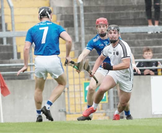 Action from the Offaly Senior B Hurling final.