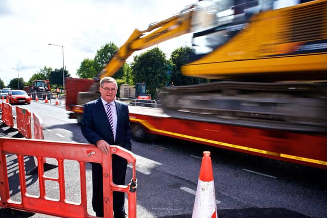 Cllr Sean O'Brien pictured on Collins Lane