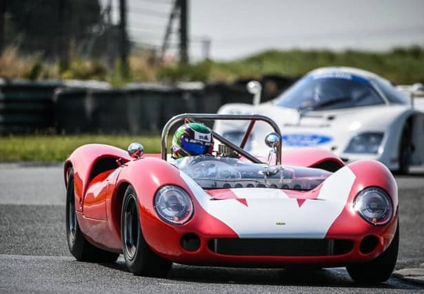 Nicole raced in the Pre'55 Class at the wheel of Mick O'Shea's beautiful MGA
