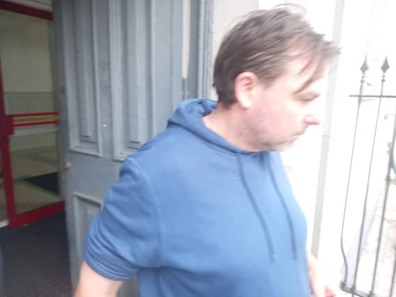 David Larkin leaving Longford District Court this morning