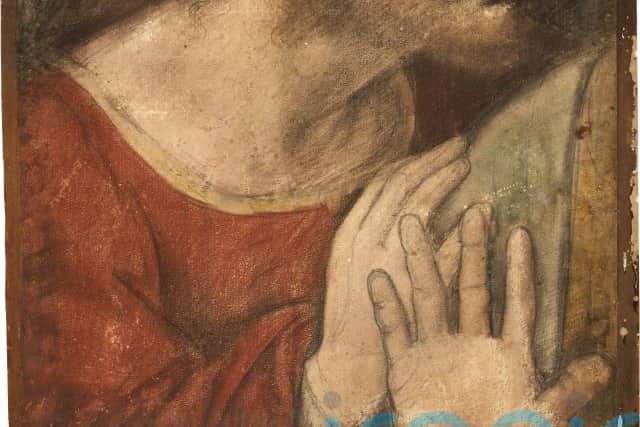 The studies were drawn after da Vinci completed The Last Supper, providing a record of what the master’s original painting looked like before its condition began to deteriorate.
