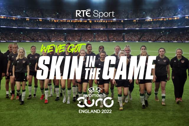 RTÉ Sport's UEFA Women's Euro 2022 Skin in the Game campaign focuses on members of the up-and-coming U17 and U19 Republic of Ireland squads, and centres on their aspirations to make it to the Euros of the future.The campaign was created in collaboration with RTÉ, the FAI and Ponder films. Directed by Darragh Carey, it was filmed in FAI headquarters, and at the Sports Ireland Campus.