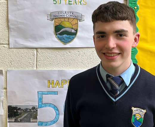 6th year student Niall Mahon who attended the European Parliament in Brussels and discussed issues including education and mental health with MEPs Maria Walsh, Seán Kelly and Deirdre Clune.