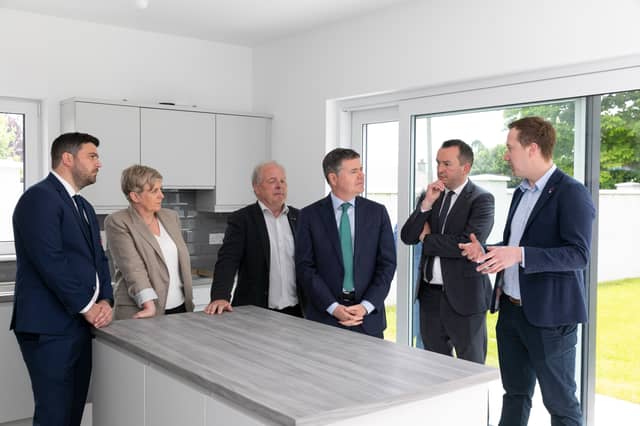 Paschal Donohoe visits social housing project in Offaly