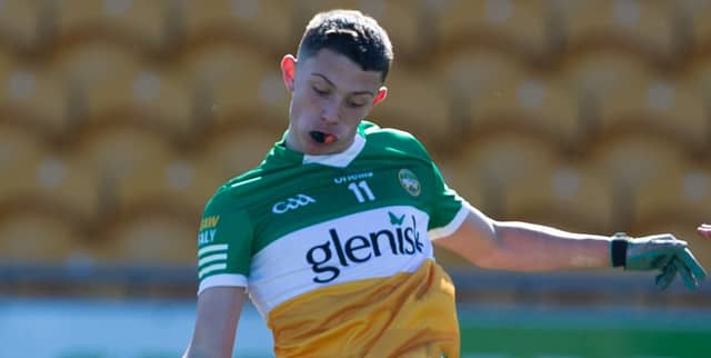 Conor Fox had a good evening for Offaly, scoring 2-2