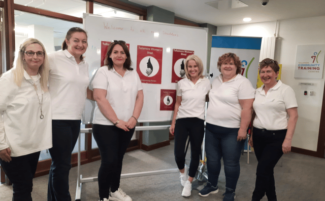 Offaly Women's Shed Committee Edel Cunningham, Therese Gibney, Olive Davis, Gina Condron, Frances Walsh and Caroline Bryant
