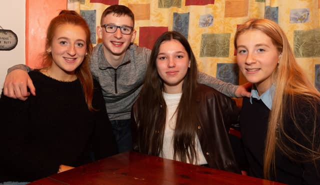 Mariia (second from right) with Rachel, Sean and Sarah Dillon