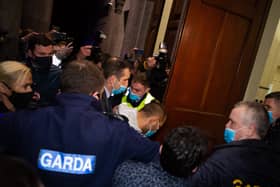 Jozef Puska, aged 31, when he appeared at a special sitting of Tullamore District Court afer being charged with the murder of Ashling Murphy. 
