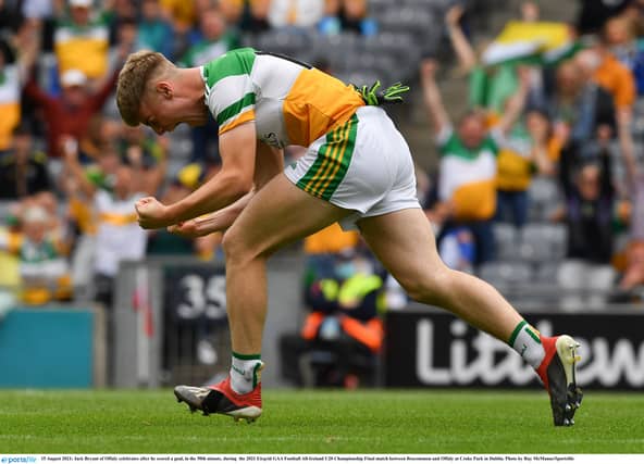 Jack Bryant, one of 11 of the 2021 Offaly U-20 footballers on John Maughan's senior panel.