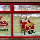 Niamh Ryan painted the beautiful Christmas decorations on the Library's windows