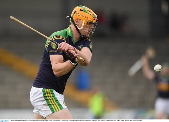 Cillian Kiely got crucial scores for Kilcormac/Killoughey.