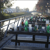 Others were left to clean up the rubbish left behind by revellers last weekend (photo Offaly County Council)
