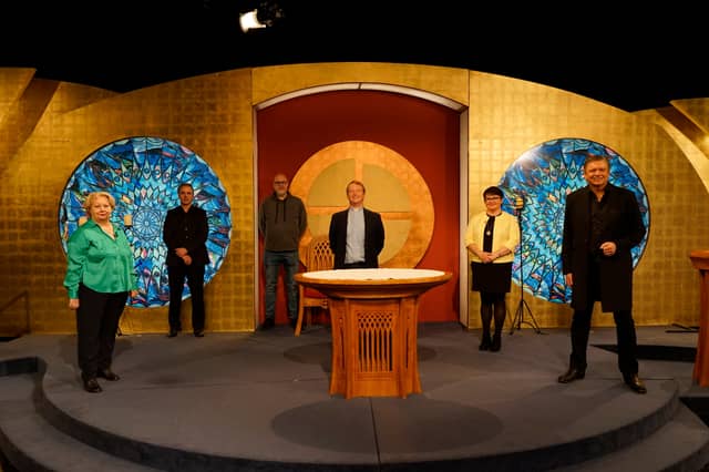 L-R: Fionnuala Galvin, Gavin Murphy, Paul Granger, Rev William Hayes, Eleanor Smyth and James Kilbane