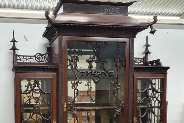 “There are at least nine or ten good quality items in this collection from Co Limerick”, Sean says. “Not least an early twentieth century Chinese Chippendale style mahogany display cabinet.”
