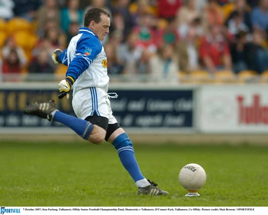 Offaly minor football manager Ken Furlong during his Tullamore playing days.