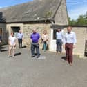 People involved in getting broadband into Kinnitty Community centre. L to R. Ray Bell, Christina Byrne, Jim Egan, Sean de Cleir, Catriona Hillard, Joe Dunican, John Mitchell